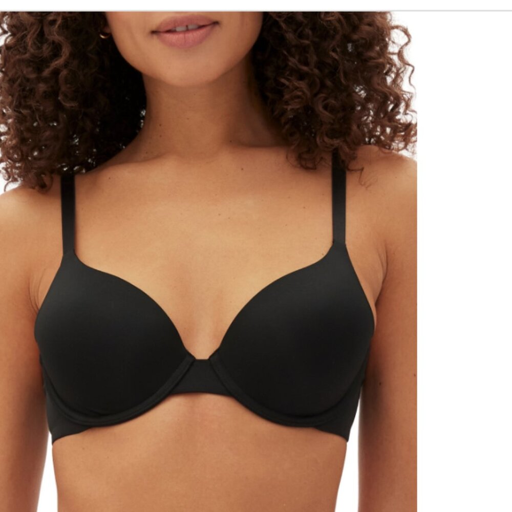 Gap Body Women S Everyday Essentials T-Shirt Bra True Black Size 34DD 8724